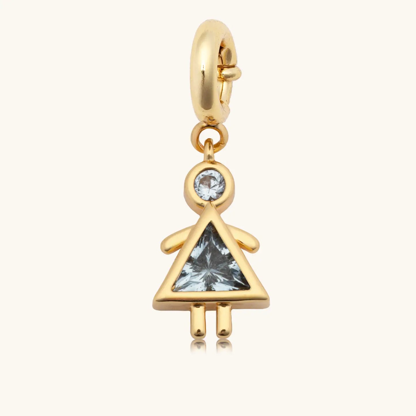 Girl Birthstone Charm