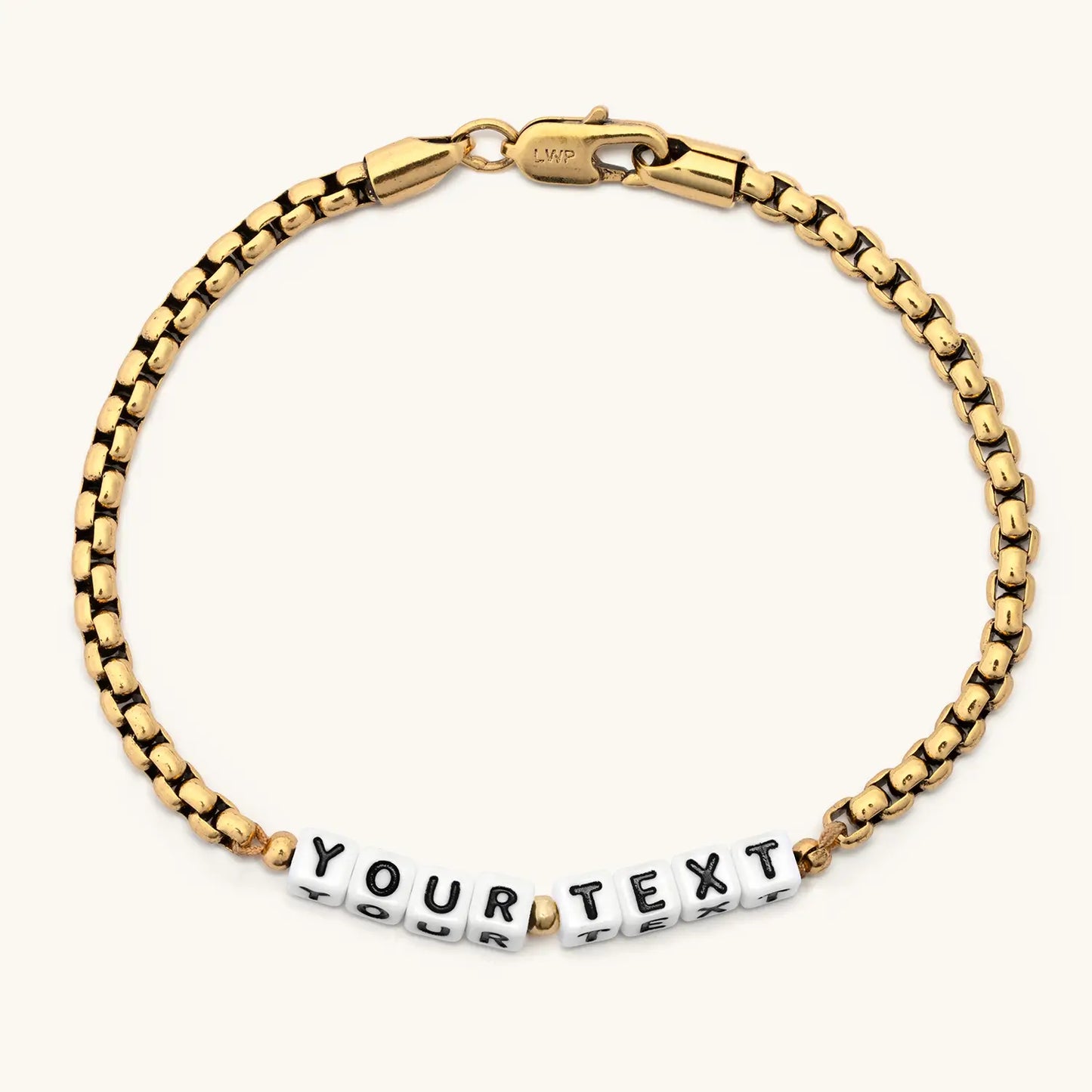 Custom Gold Antique Chain Bracelet