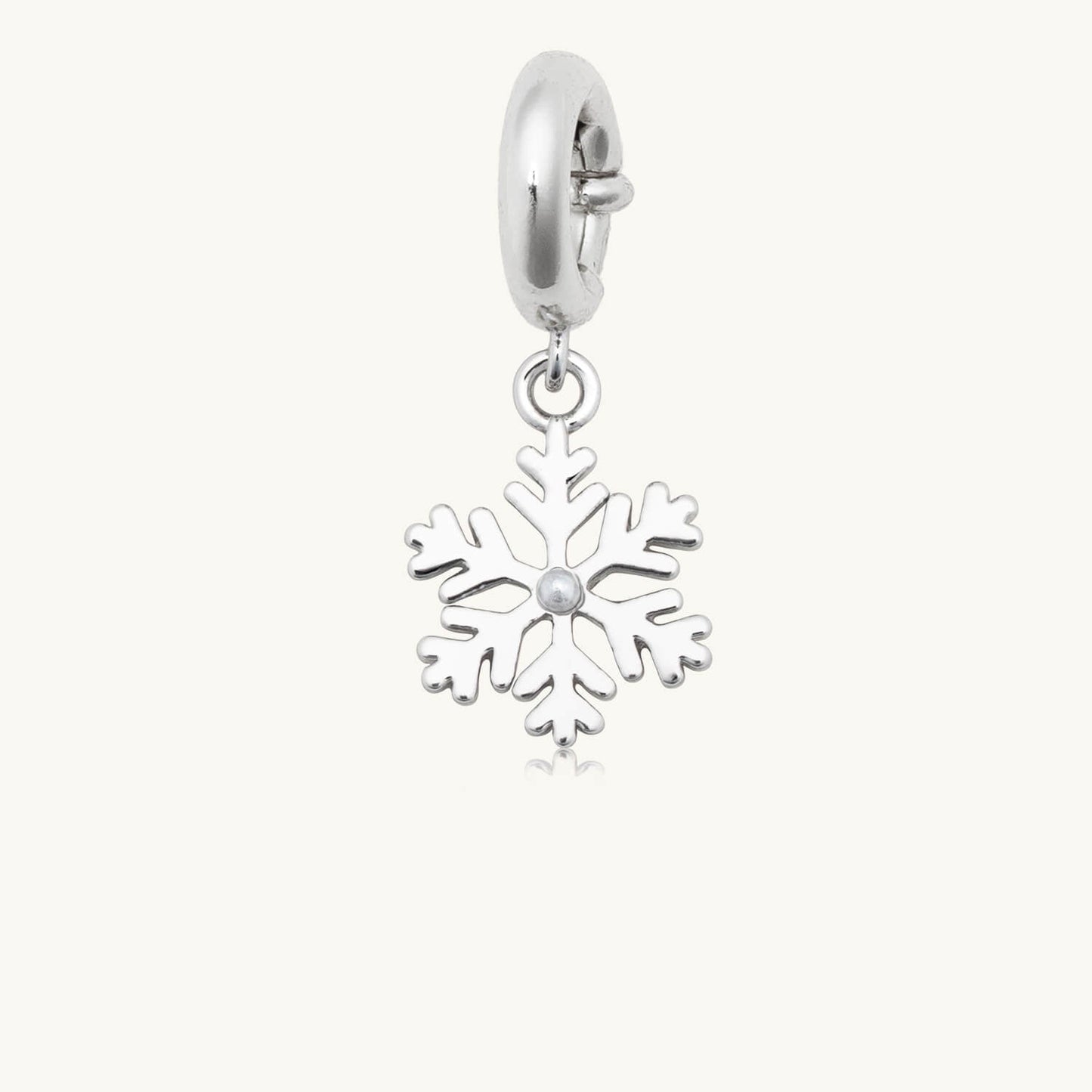 Custom Silver Snowflake Charm