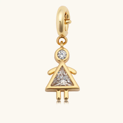 Girl Birthstone Charm