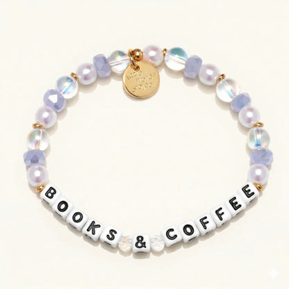 Books & Coffee Charm Bracelet Set