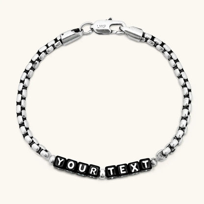 Custom Silver Antique Chain Bracelet