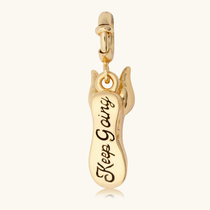 Keep Going Shoe Charm
