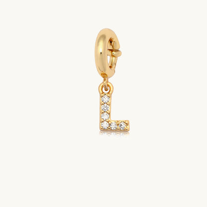 CZ Letter Charm