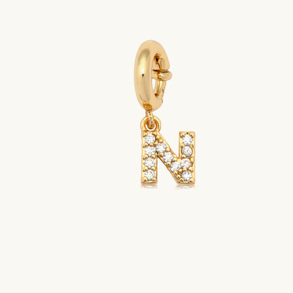 CZ Letter Charm
