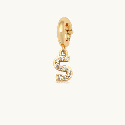 CZ Letter Charm