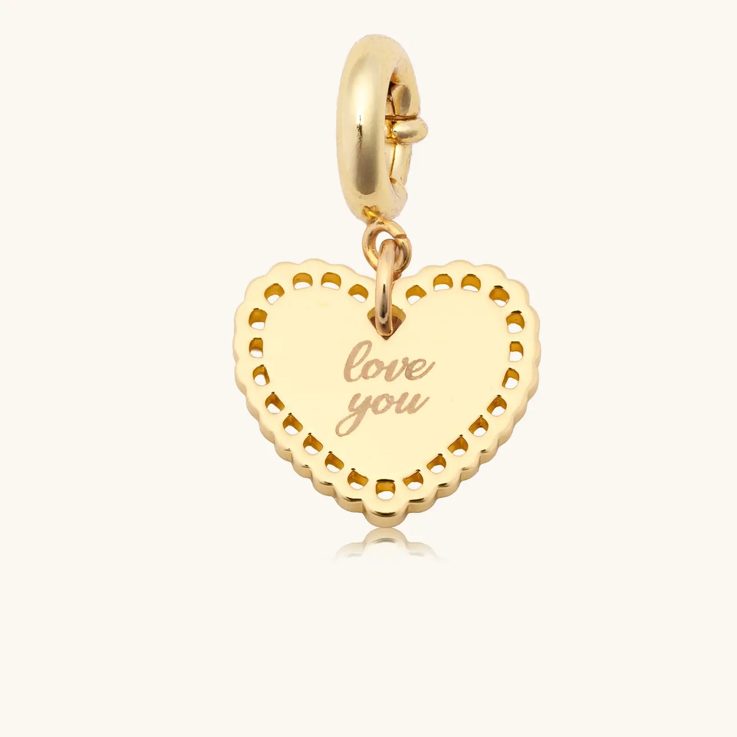Heart Doily Charm