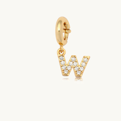 CZ Letter Charm