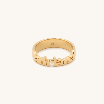 Custom Little Word Ring