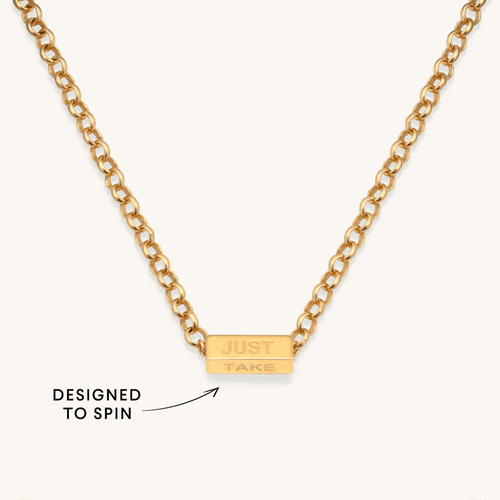 Just Take Your Time Spinner Necklace